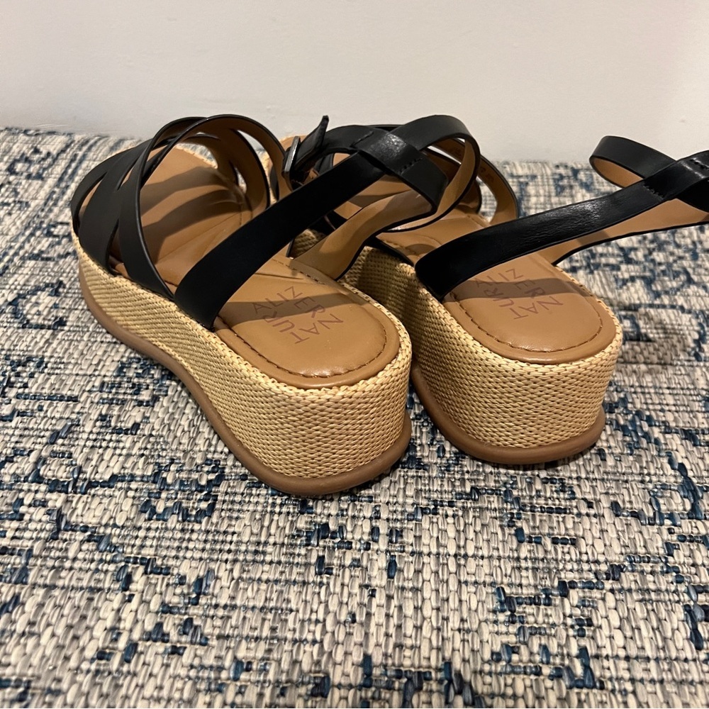 Naturalizer Women's Riley Black Platform Sandals Shoes Size 6.5 - Picture 2 of 6
